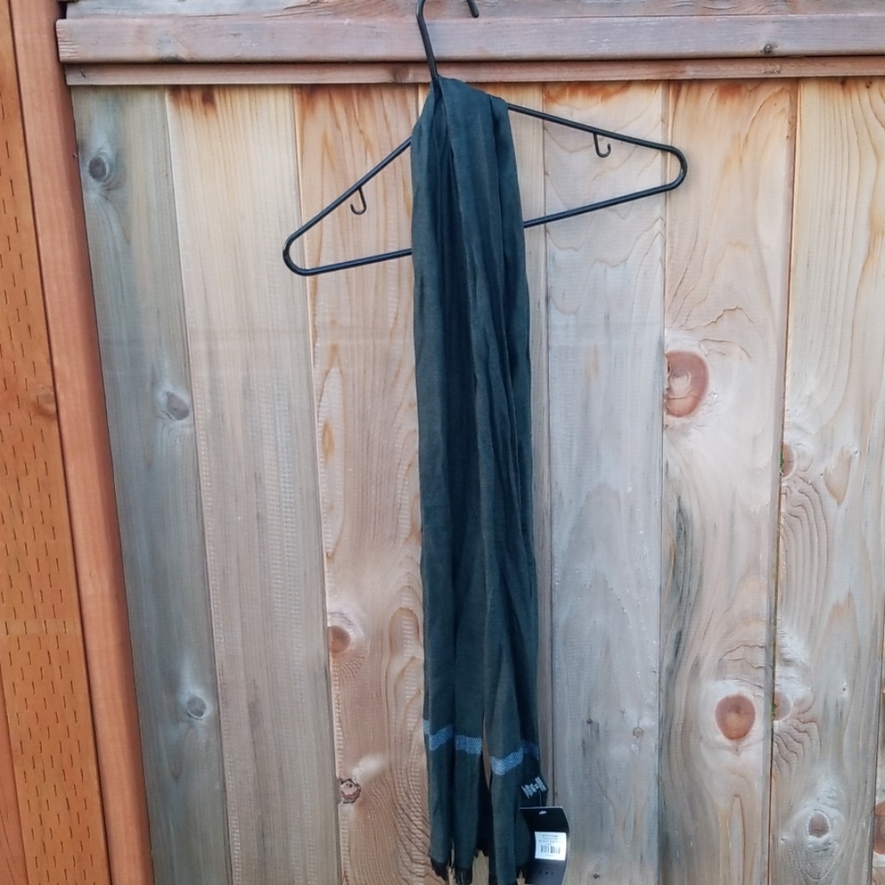 Dark green men's dress scarf